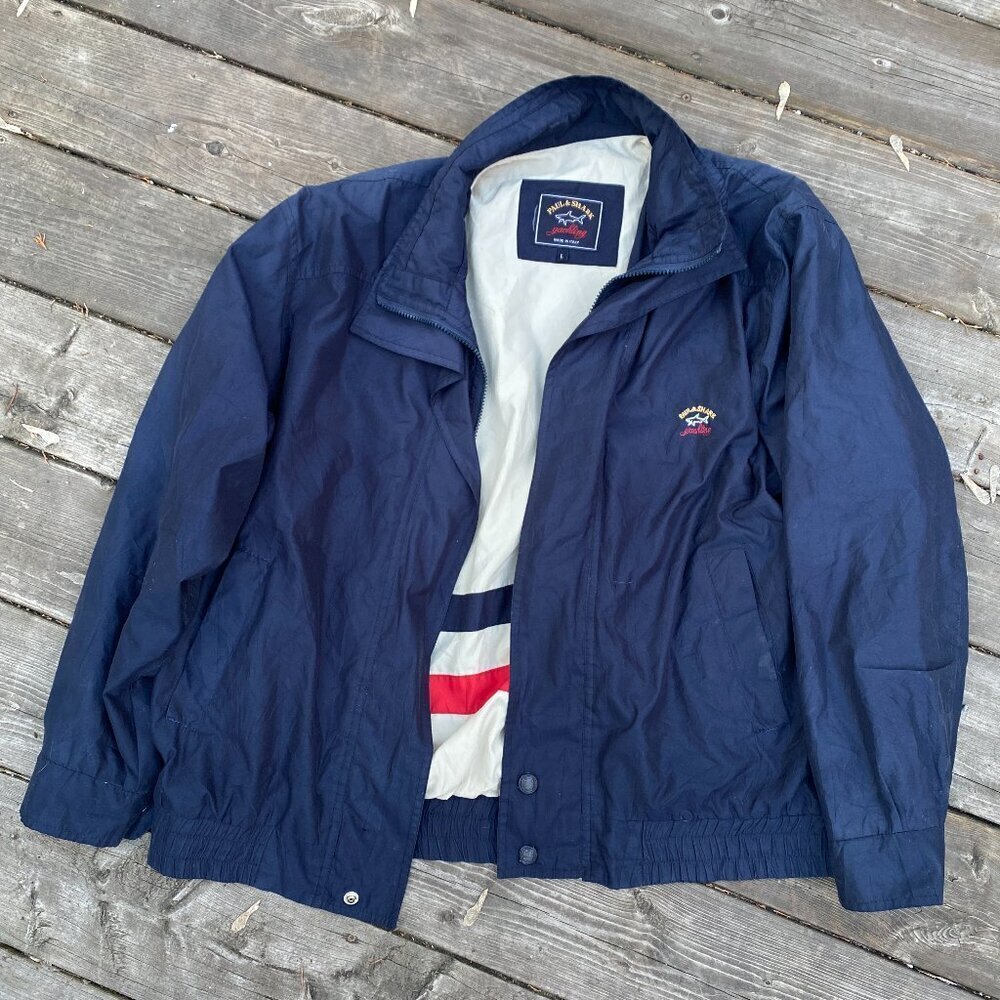 Vintage 90s Paul & Shark Yaughting Jacket Large Blue